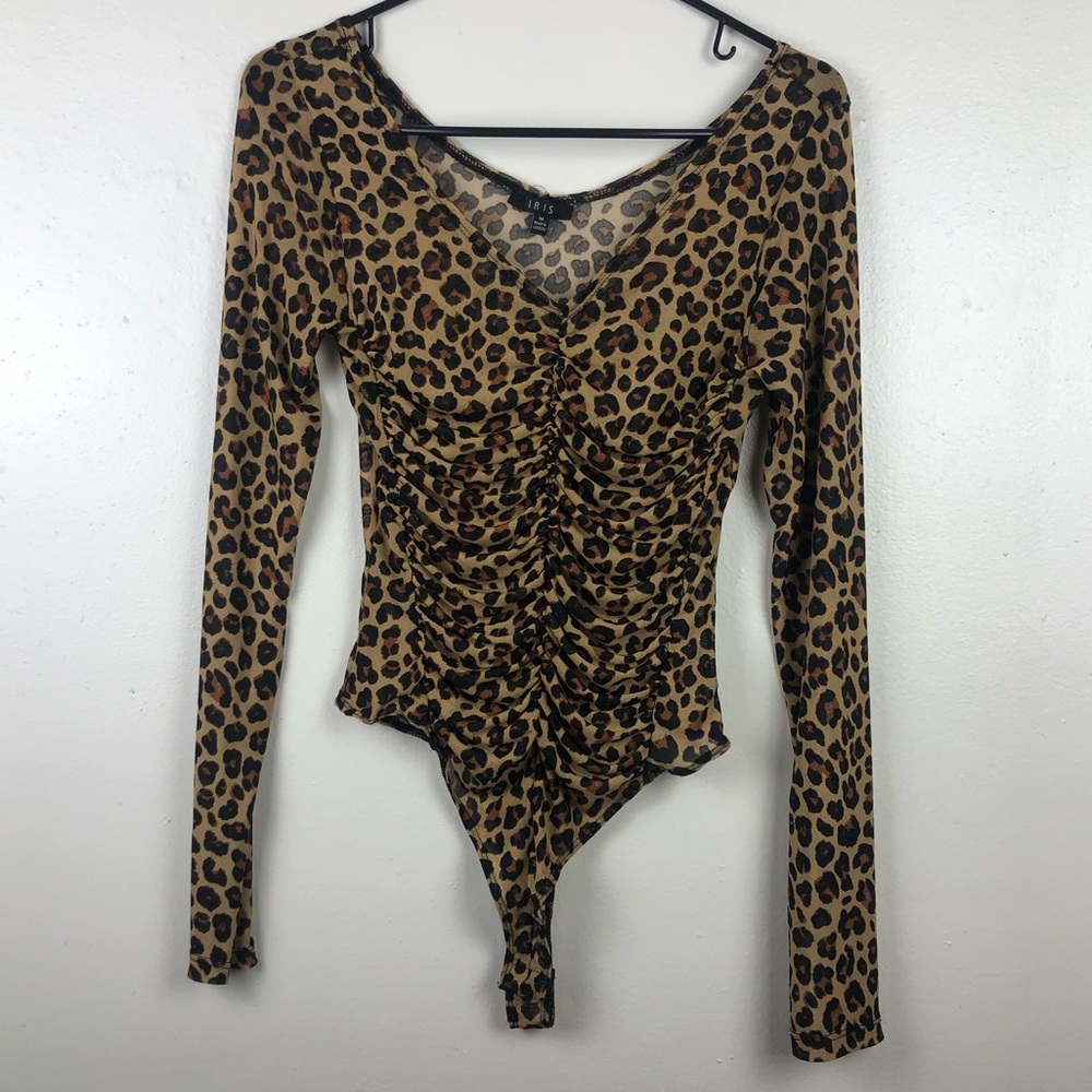 Iris Leopard Print Beautiful Bodysuit - Picture 1 of 5